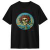 Oversized T Shirt Summer Vintage Gratefuls Deads Skeleton Rose Trending T Shirts Cotton Tee Shirt Unisex Retro Short Sleeve Tops