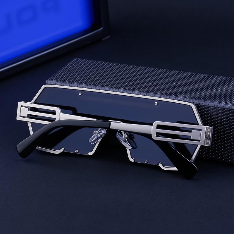 Pánské steampunkové retro sluneční brýle: Nepravidelný design, Špičkové řidičské brýle, Ochrana proti slunci, Unisex