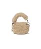 Covernat Woman Clover Heart Fluffy Pouch Beige