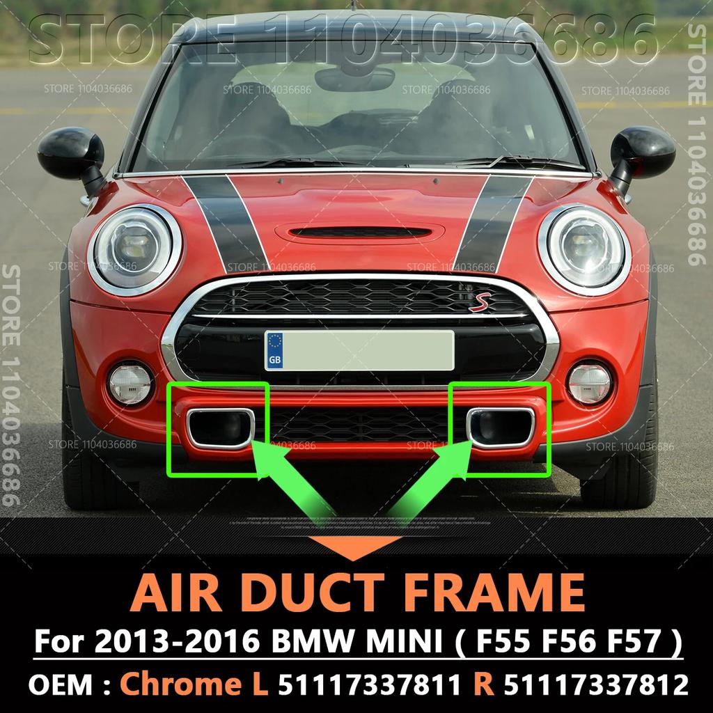 For 2013-2016 F55 F56 F57 BMW MINI Cooper Front Bumper Cover Air Duct Frame 51117337809 51117337810 51117337811 51117337812