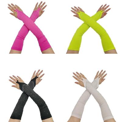 Elegante fingerlose Handschuhe Ärmel Einzigartige Outfits Kurze Handschuhe für Flapper Braut Hochzeit Tanzaccessoires