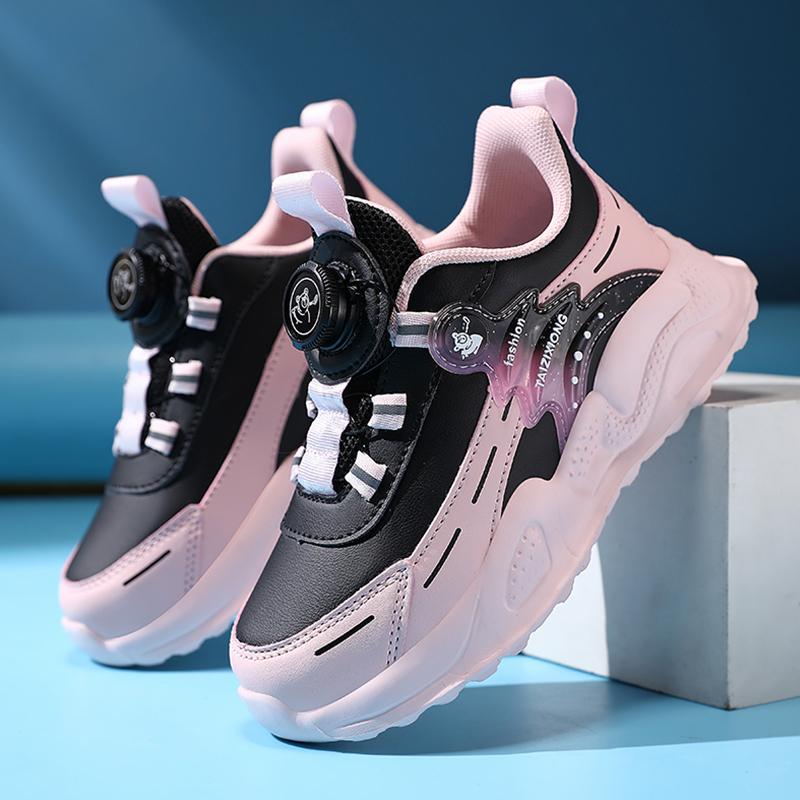 Herbst Winter Kinder Anti-Rutsch Leder Sneaker für 5-16 Jahre Jungen Mädchen Leichte Lässige Lauf Tennis Schulschuhe