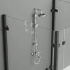 Acrylic Bathroom Shower Door Hook Door Shower Towel Rack Punch-Free Bathroom Bathrobe Hanger Transparent Towel Hooks