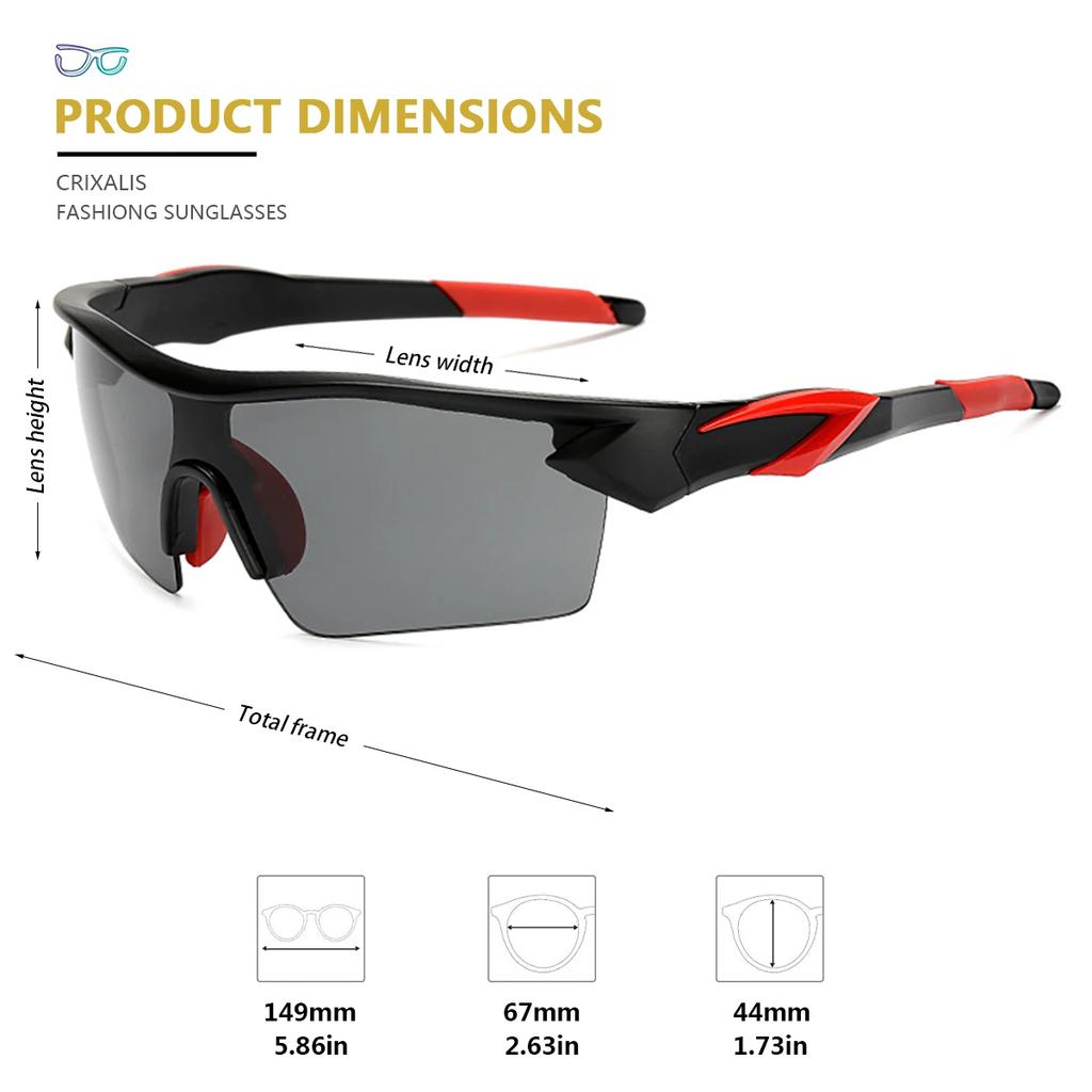 Fashion Square Sunglasses for Men Outdoor Sports Cycling Sun Glasses Women Travel Climbing Shades Male UV Protection