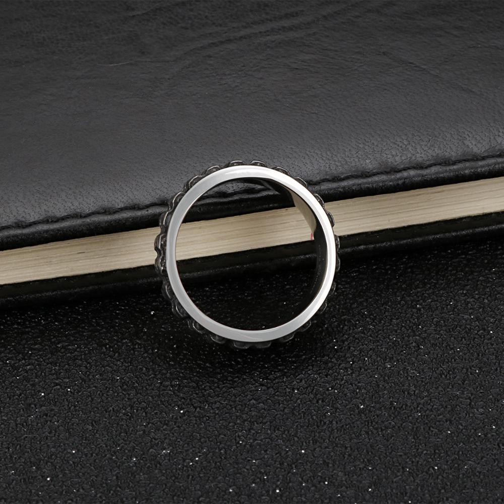 Bicycle Accessories Pattern Ring Stainless Steel Men's Punk Style Jewelry
