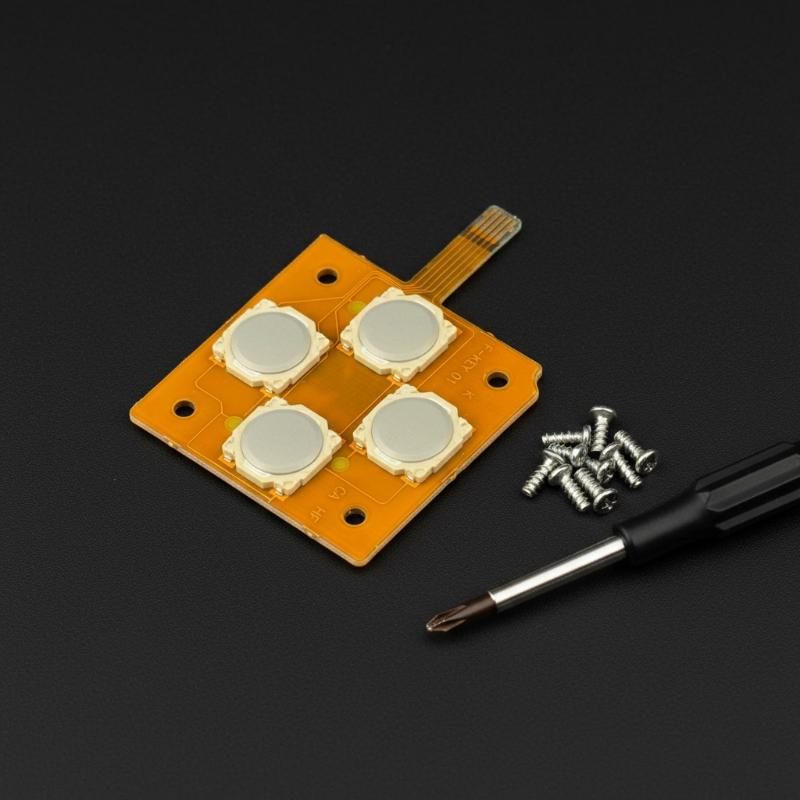 1Pcs D-Pad Dome Snap PCB Board Buttons Conductive FIlm For New 3DS / New 3DS XL Controller Key ABXY Button PCB Board Sticker