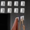 10/20Pcs Extra Large And Thick Strong Adhesive Hooks, Bathroom Towel Hooks, Door Hooks, Waterproof And Traceless Universal Hooks