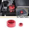 For Toyota Tundra 22-25 Red Car Drive Mode&Mirror Adjust Switch Knob Cover Ring