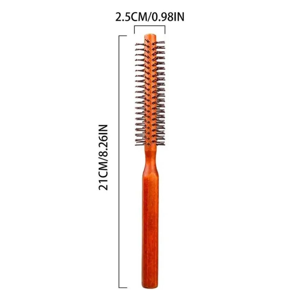 Neuer Runder Bartkamm Haarbürste Rolle Haarbürste Rund Klein Styling Haarbürste Heimgebrauch