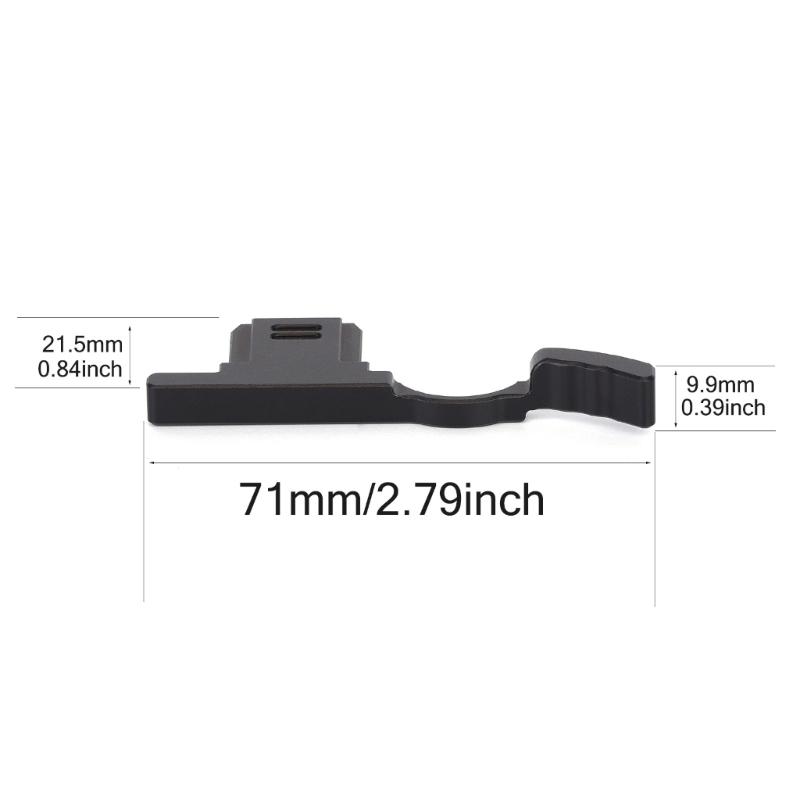 Secure Hold Aluminum Thumb Rest For RX1R3 RX1M3 Cameras, Adds Comfort no Blocking Controls