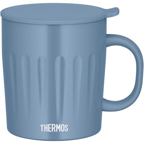 Thermos JTA-550 SAX Vacuum Insulated Mug, 550ml, Sax Blue, Embossed, Large Capacity, Dishwasher Safe, Perfect for Soup