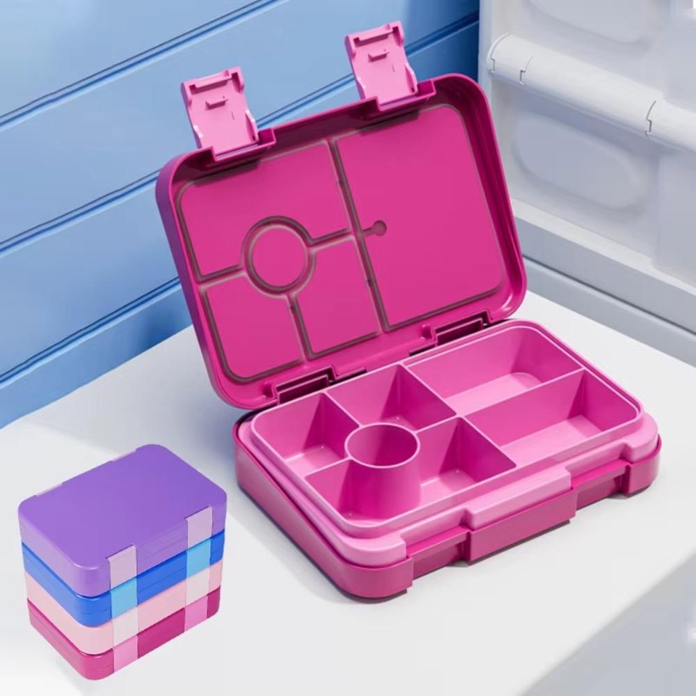 Divided Lunch Box 810ml Food Container Single-layer Leakproof Storage Box