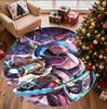 Jinx Pattern Round Rug, Indoor/Outdoor Mat, for Picnic, Gameroom, Bedroom, Office, Living Room, Home Decor Carpet, Birthday Gift