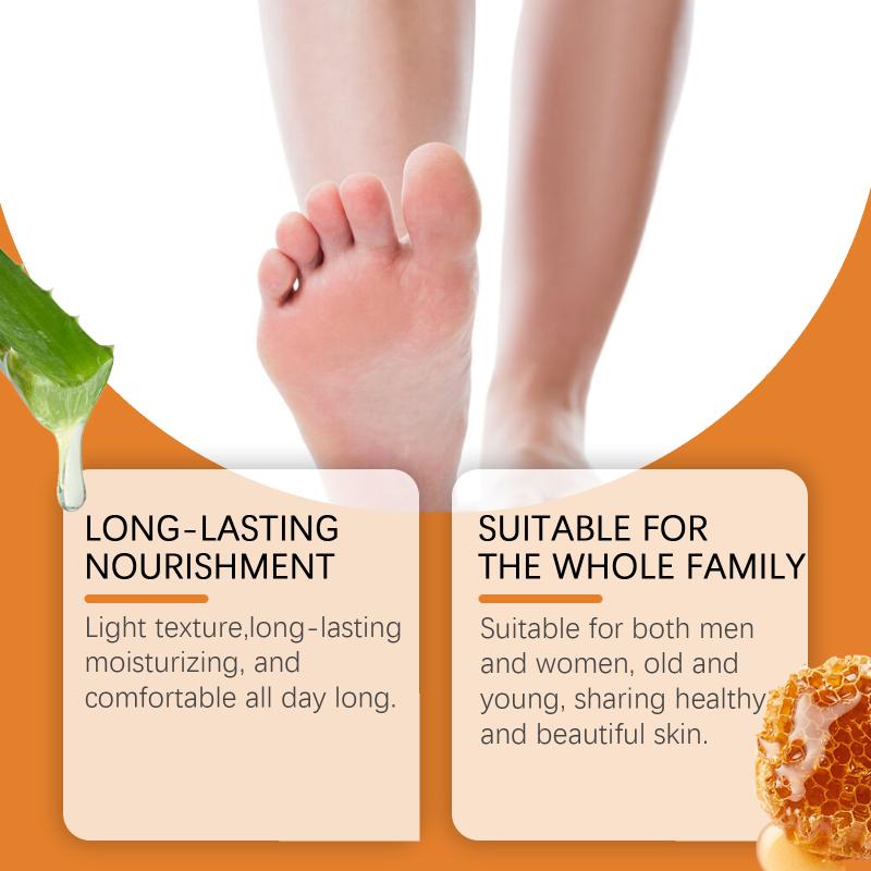 Honey Nourishing Foot Cream for Cracked Heels Deep Moisturizing and Skin Repair for Dry Feet Hand Heel Care Routine