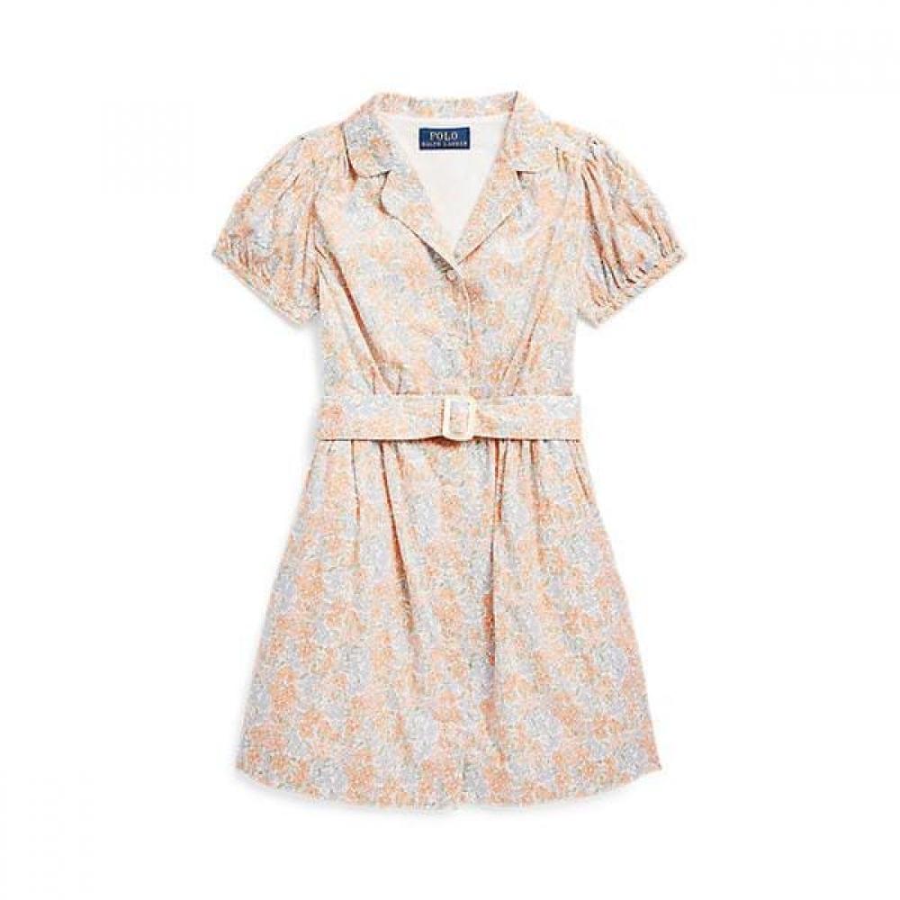 Polo Kids Girl Floral Cotton Shirt Dress 2 6 Cwpodrsr3d20567999 5