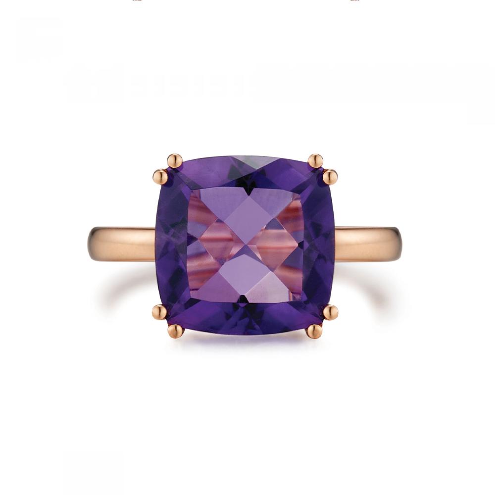 Roseedor Blossom Cushion Amethyst Ring_231800089