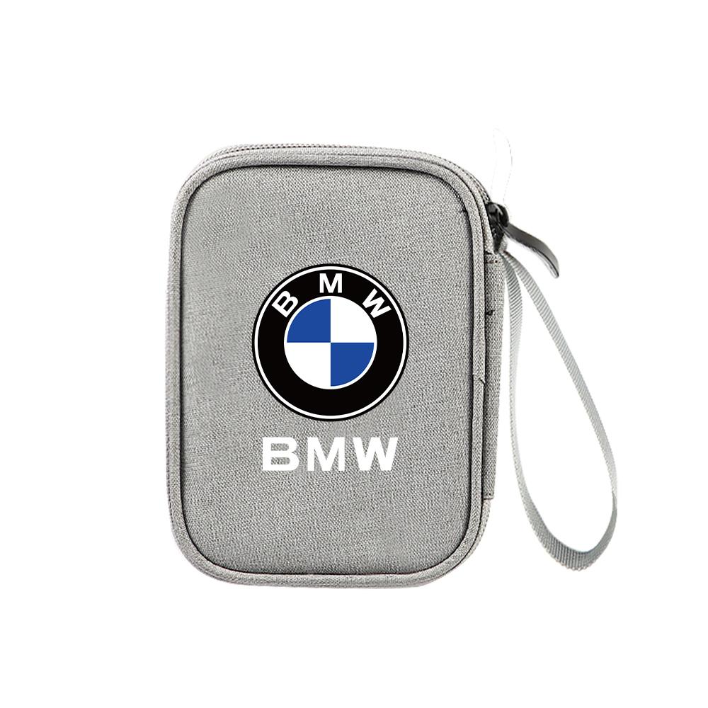 BAGD7 2026 Car Sticker Car Organizer Portable Key Storage Bag For BMW M Performance M5 320 325 E28 E30 E34 E36 E39 E46 X5 X6 F01 F02