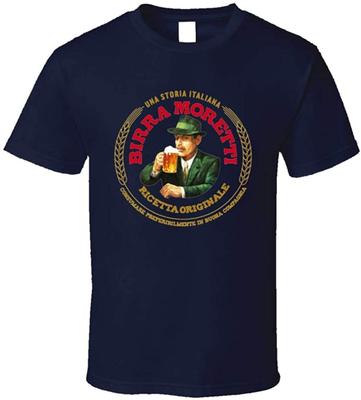 Fantstore Birra Moretti Italian Beer Alcohol Drink Unisex T-shirts