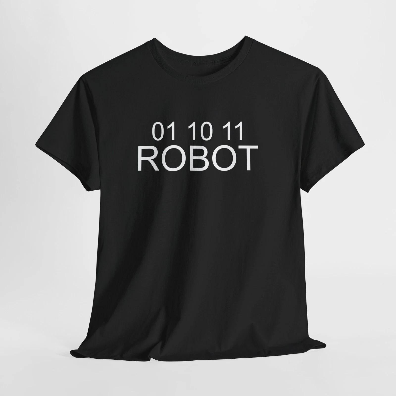 01 10 11 robot shirt S