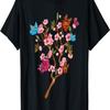 Lepidopterist Sakura Cherry Blossom Insect Flower Butterfly T-Shirt(1)