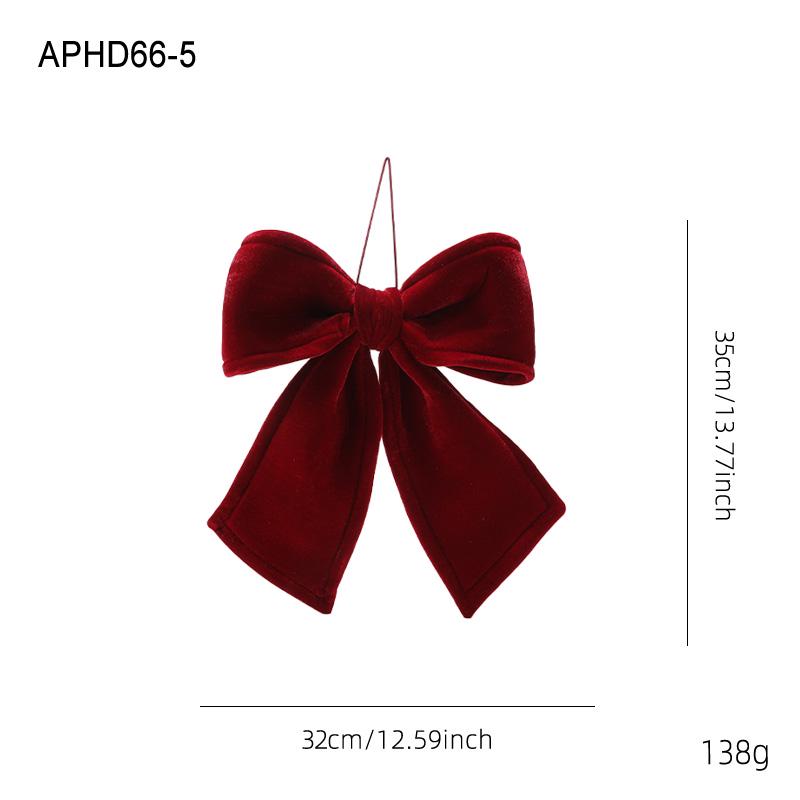 Velvet Red Bow Ornaments for Christmas, Weddings, Chinese New Year, and Grand Openings.