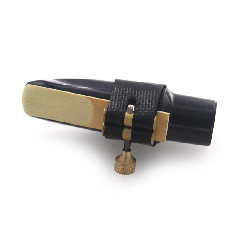 Saxophone Clip Leather Ligature Single Screw Fastener Clip Mouthpiece Ligature