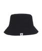 Bajal Herringbone Label Bucket Hat Black