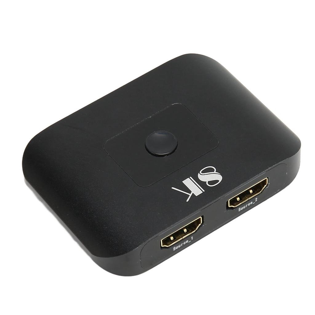 2x1 HD Multimedia Interface Switcher 2 in 1 Out 8K At 60Hz HD Multimedia Interface Splitter with Rem