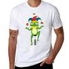 Jester Frog Juggling Acorns Tshirt Summer Fashion Casual Tee Shirt