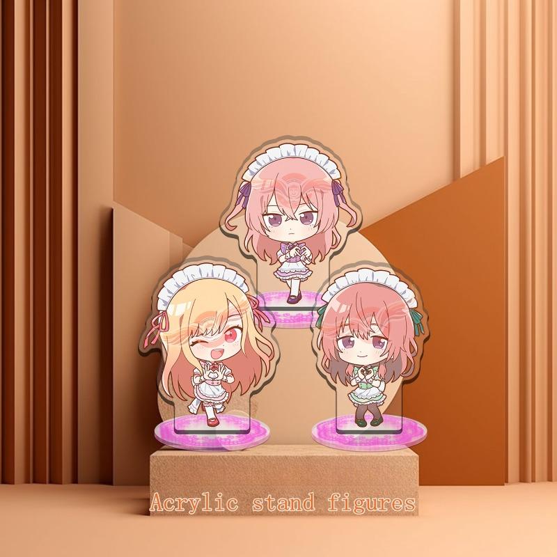 Kawaii My Dress Up Darling Serie Q Edition Acryl-Ständer Zeichentrickfigur Kitagawa Marin Kreativitätsdruck Kleiner Ständer