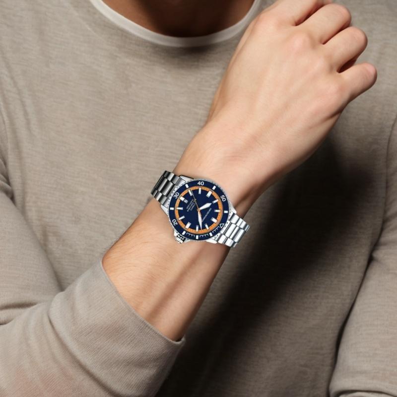 Emporio Armani Sea Explorer Automatik Edelstahl Uhr AR60090