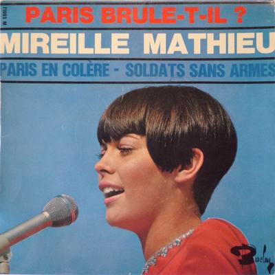 7inch Record MIREILLE MATHIEU  Paris BruleTIl  BLY710832 Barclay 1966 France Pop Used