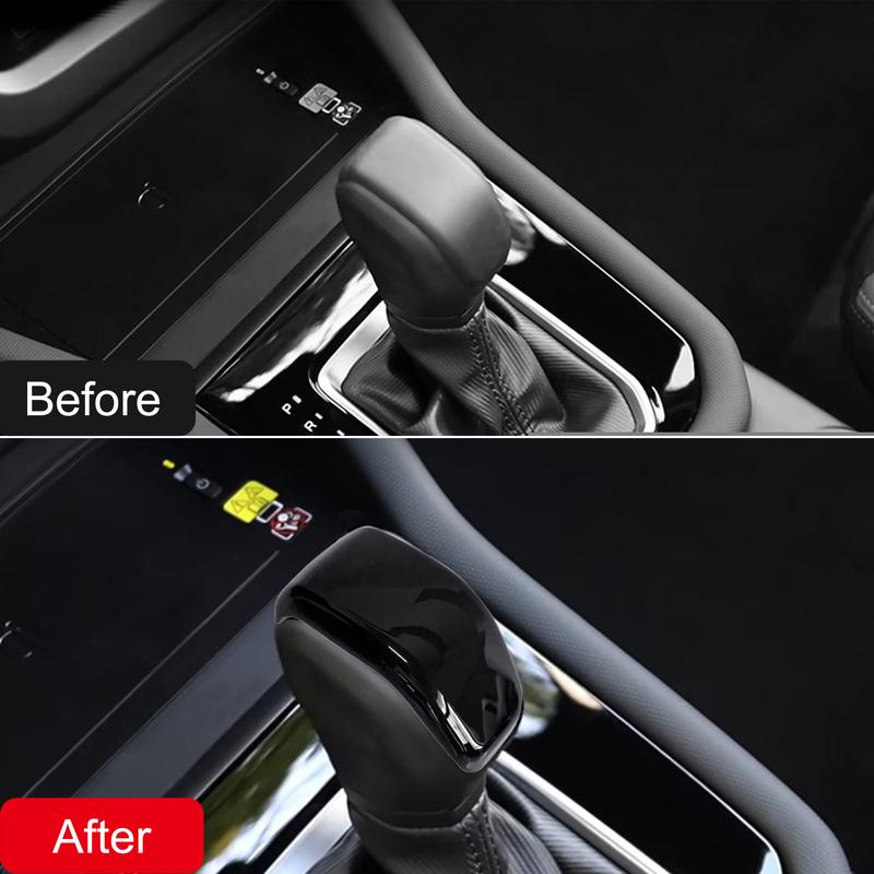 For Subaru Forester 2025 Car Accessories ABS Interior Gear Shifter Knob Cover Trim Glossy Black