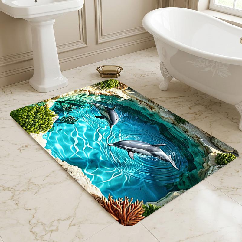 Ocean Life Living Room Nonslip Area Rug Soft Carpet For Bedroom Game Playroom Sofa Office Home Decor Doormat Christmas Gift C926227