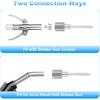 7PCS Grease Gun Needle Accessory Set, 5 PCS Grease Gun Needle Tip, 1 Bearing Grease Injector Needle Adapter, 1 Rubber Nipple Adapter, Detachable