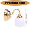 Dollhouses LED Wall Sconce 1/12 Miniature Wall Lamps for Dollhouses Bedroom Display Lighting Dollhouses Scale Decoration