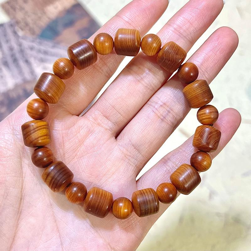 Aged Taihang Cypress Beads: Natural, High-Oil, Handcrafted Play Beads for Men & Women