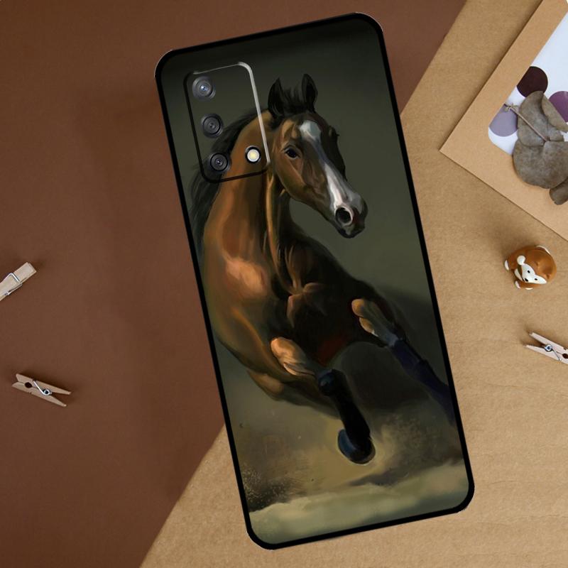Laufendes Pferd Tier Für Oppo A40 A60 A80 A74 A94 A54 A18 A38 A58 A78 A98 A16 A76 A96 A15 A57S A17 A77 Handyhülle
