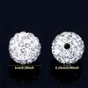 10/20/40 jewelry decorative beads, 10mm sparkling crystal clay beads disco ball clay round beads loose, used for making DIY bracelets and necklaces