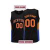 Canotta da Basket New York Ricamata Personalizzata Unisex Nome Numero Personalizzato Gradiente Nero Traspirante S-3XL