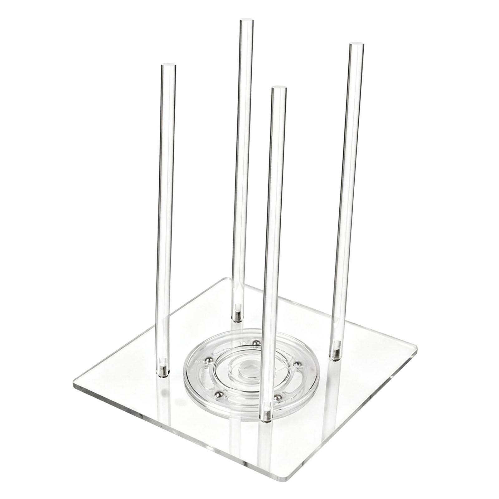 Rotatable Donut Stand Acrylic Reusable Clear for Baby Shower Wedding Holiday
