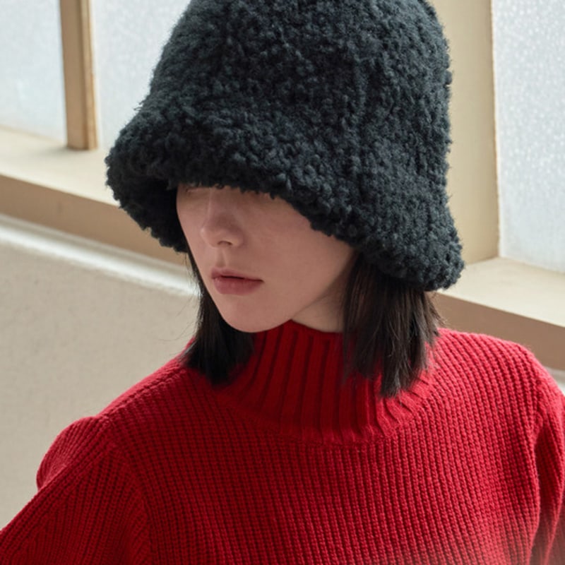 VARZAR VA Square Long Label Fleece Tulip Hat_3 Colors