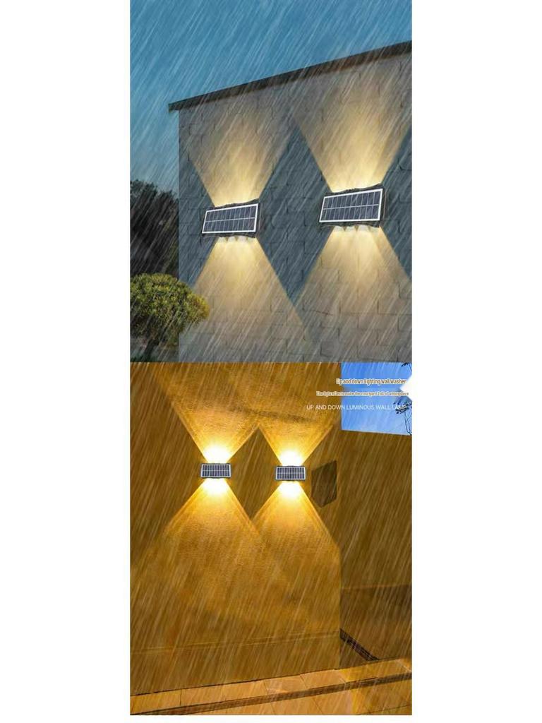 Waterproof Solar Wall Washer Light for Gardens and Courtyards