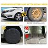 4PCS Waterproof Tire Covers Wheel & Tyre RV Camper Trailer Sun Protector 27"-29"