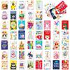50 Cross-border Birthday Blessing Cards for Gift and Journal Decoration