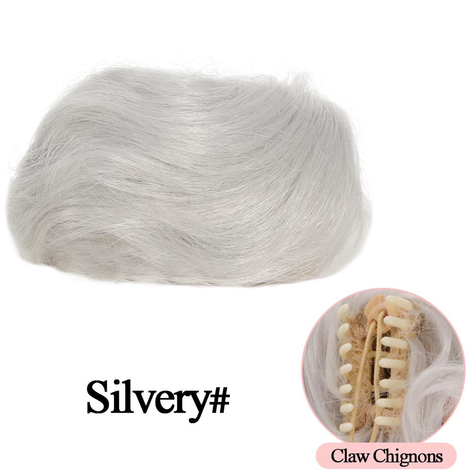 

Синтетичний зажим для нарощення волосся Шиньйон Пучок з прямими шиньйонами Застібка вгору Пончик Голова з фрикадельками Аксесуари для волосся