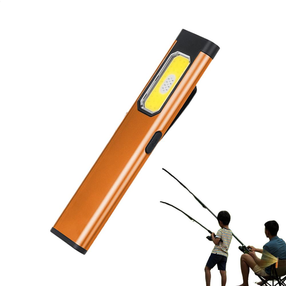 Flashlight Rechargeable Clip On Waterproof Light Handheld Flashlights With Magnetic Tail For Hiking Walking Outdoor Travel Car