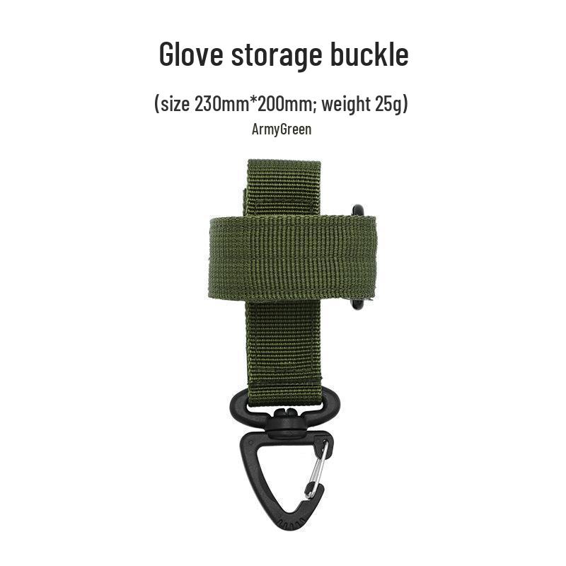 Military Tactical Nylon Carabiner: Outdoor Glove Holder & Rope Storage Hook