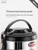Commercial Stainless Steel Insulated Double-Layer Bucket for Milk Tea & Soy Milk, Large Capacity 