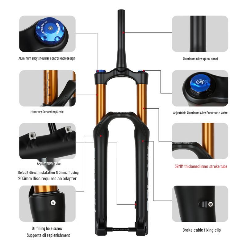Lishi Mountain Bike Air Suspension Fork